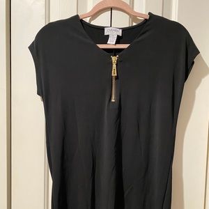 NWOT 1/4 Zip High Low Dress Top Size XS